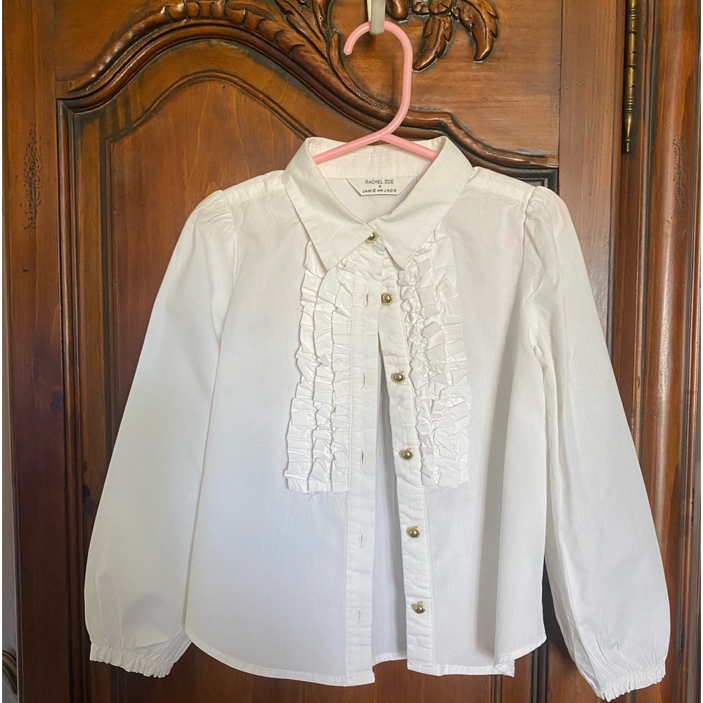 Rachel Zoe for Janie and Jack White Ruffle Shirt 5
